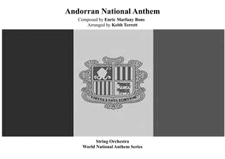 Book cover for Andorran National Anthem (''El Gran Carlemany") for String Orchestra MFAO World National Anthem Seri