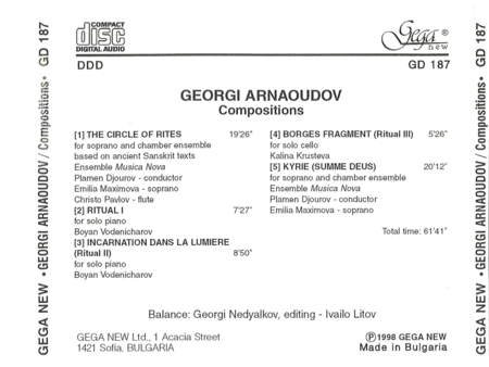 Compositions: Arnaoudov