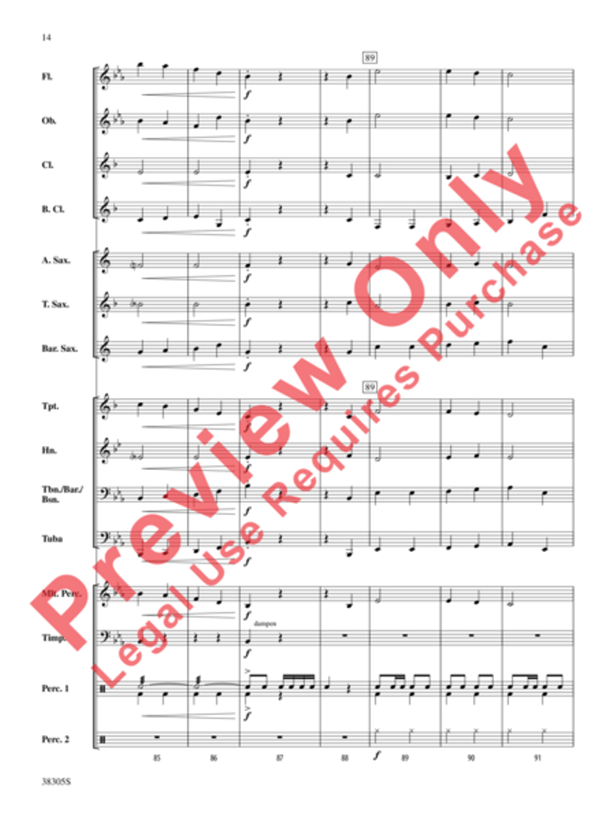 A Star-Spangled March A Star-Spangled March Concert Band scores gallery preview page 15