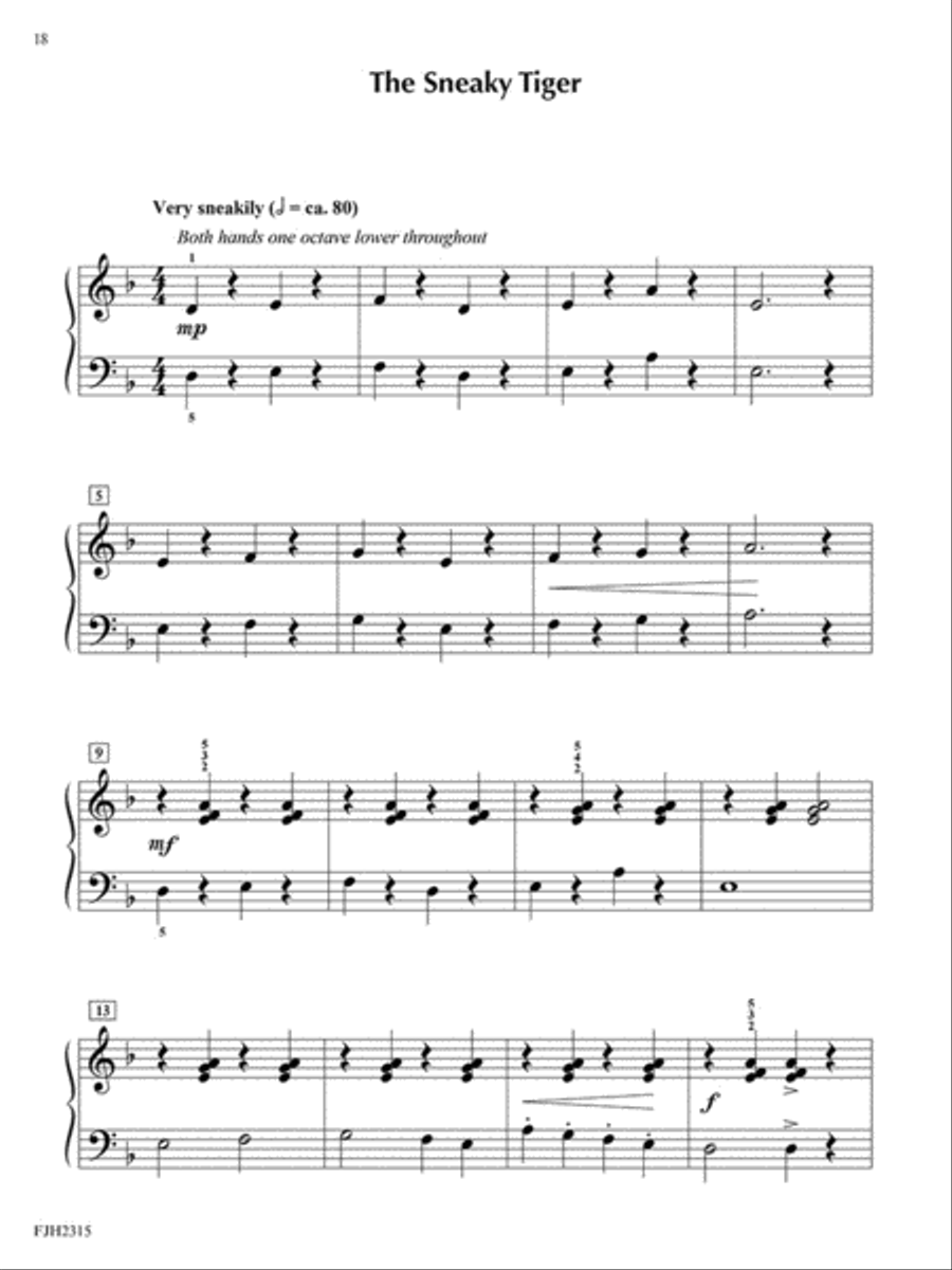 At the Zoo, Book 2 Easy Piano scores gallery preview page 3