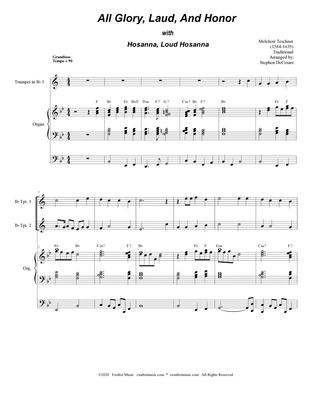All Glory, Laud, And Honor (with "Hosanna, Loud Hosanna") (for Brass Quartet and Organ)