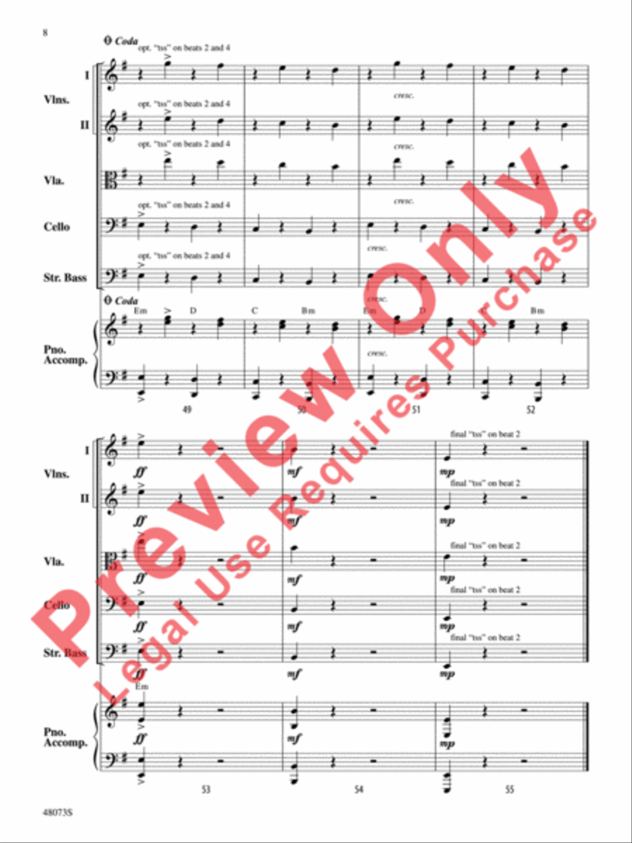 Puttin' on the Pizz Puttin' on the Pizz String Orchestra scores gallery preview page 9