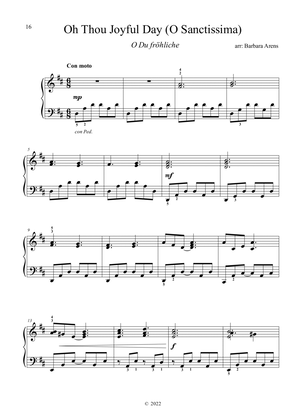 O Du Fröhliche - O Thou Joyful day - O Sanctissima - for Intermediate Piano