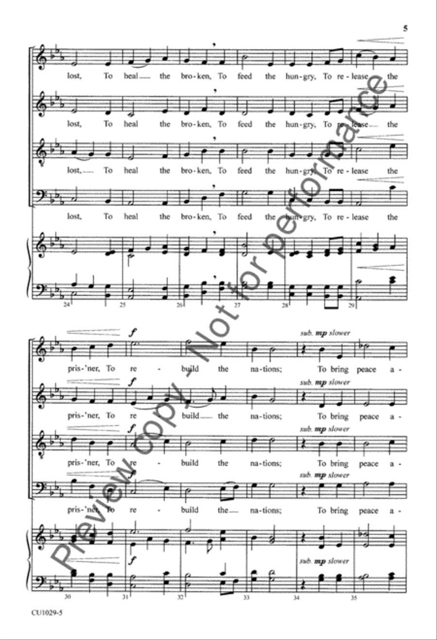 The Work of Christmas - SATB 4-Part scores gallery preview page 6
