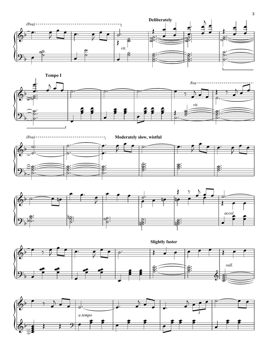 Married Life (from Up) Piano Solo scores gallery preview page 3