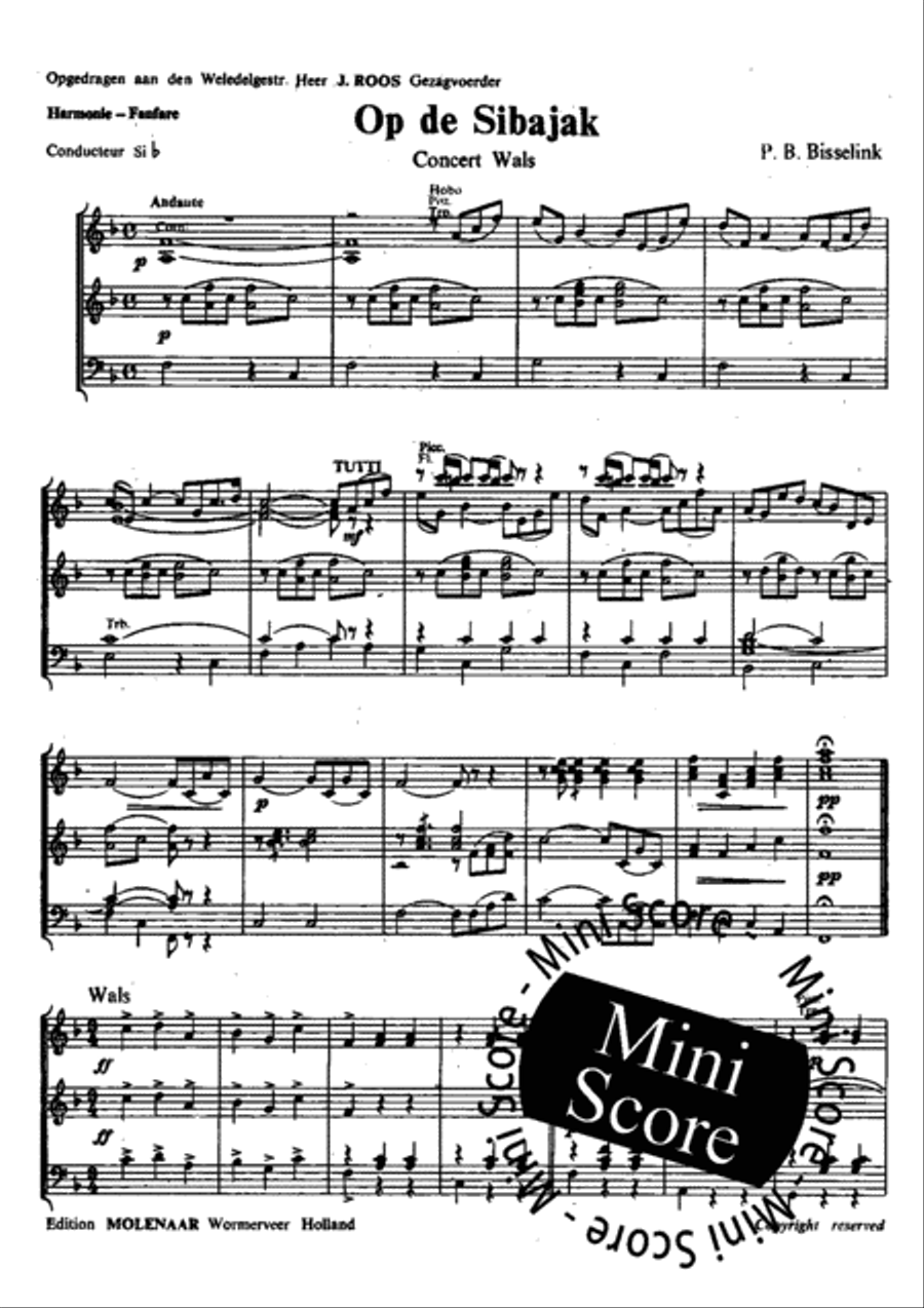 Op de Sibajak Concert Band scores gallery preview page 4