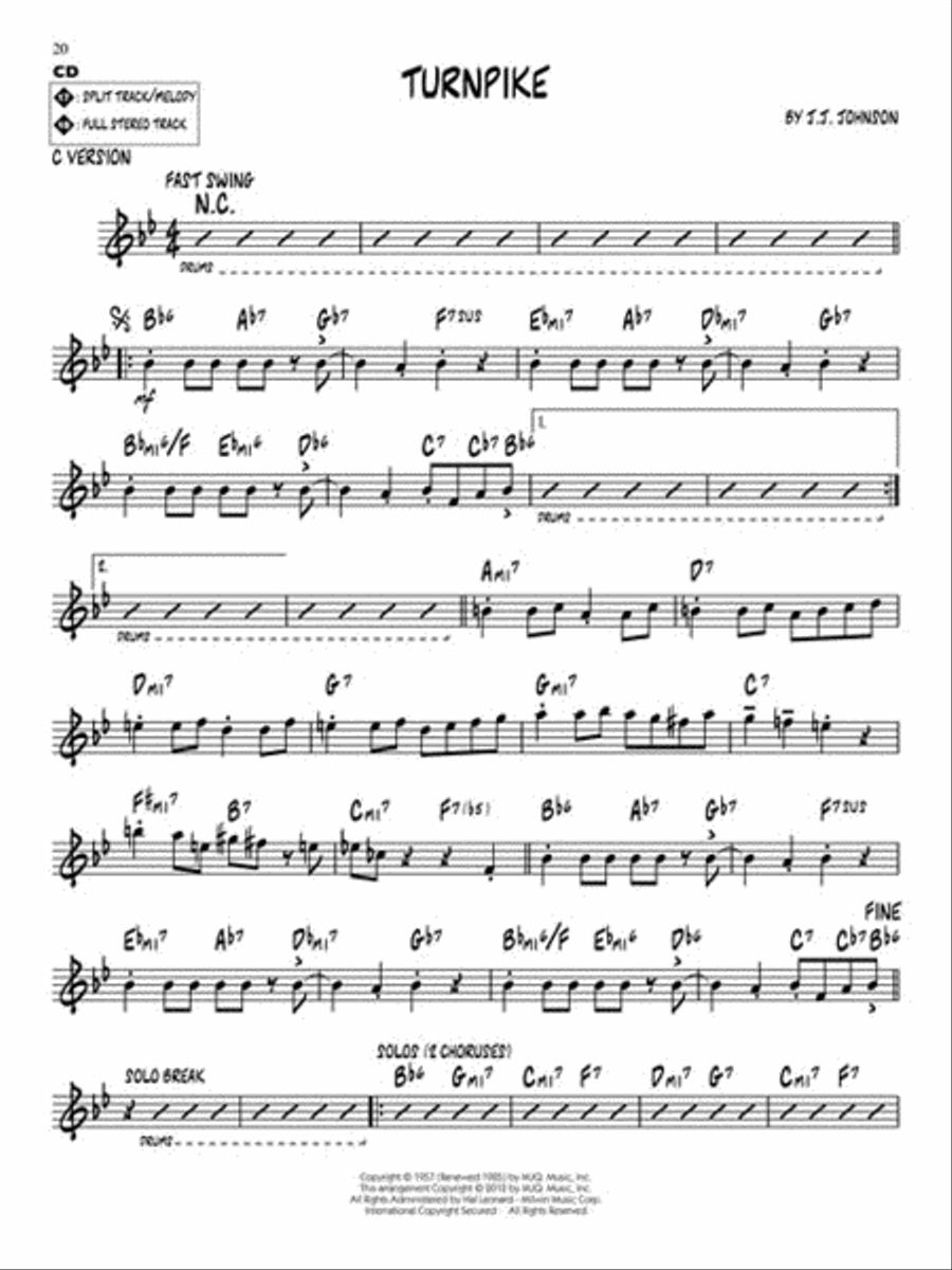 J.J. Johnson J.J. Johnson C Instrument scores gallery preview page 6