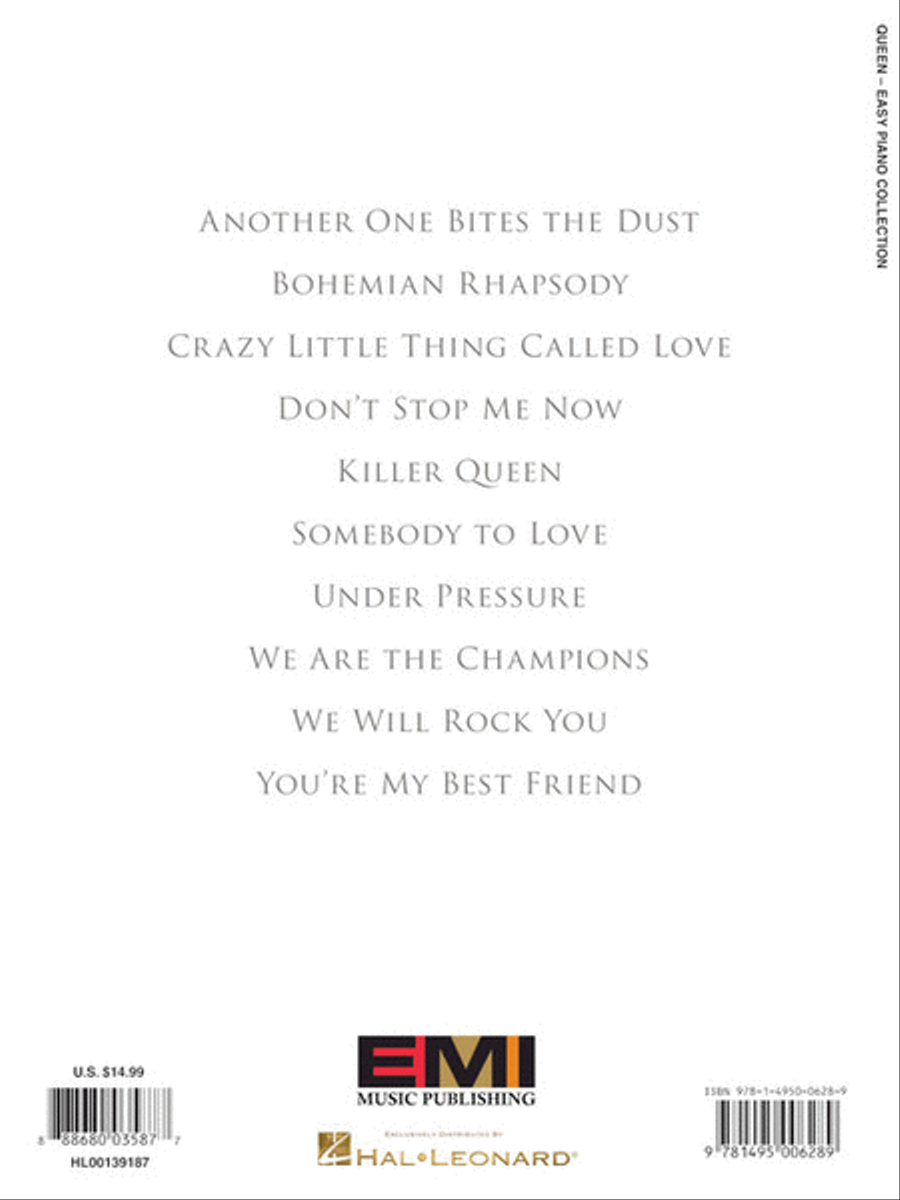 Queen – Easy Piano Collection Easy Piano scores gallery preview page 6