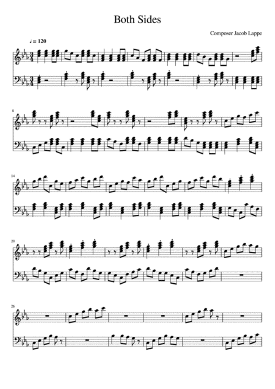 Both Sides Piano Solo scores gallery preview page 1