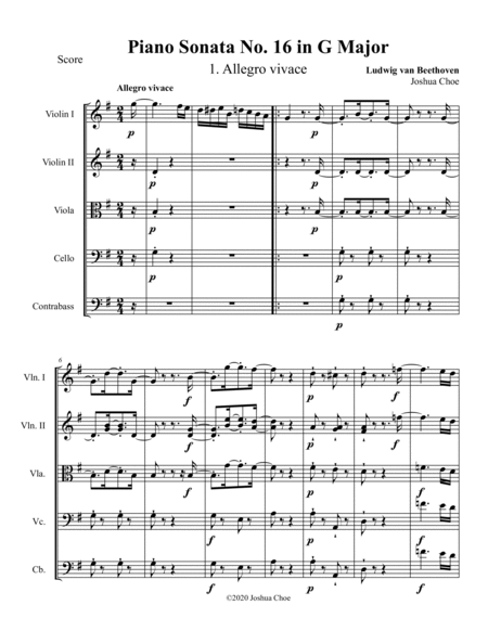 Piano Sonata No. 16