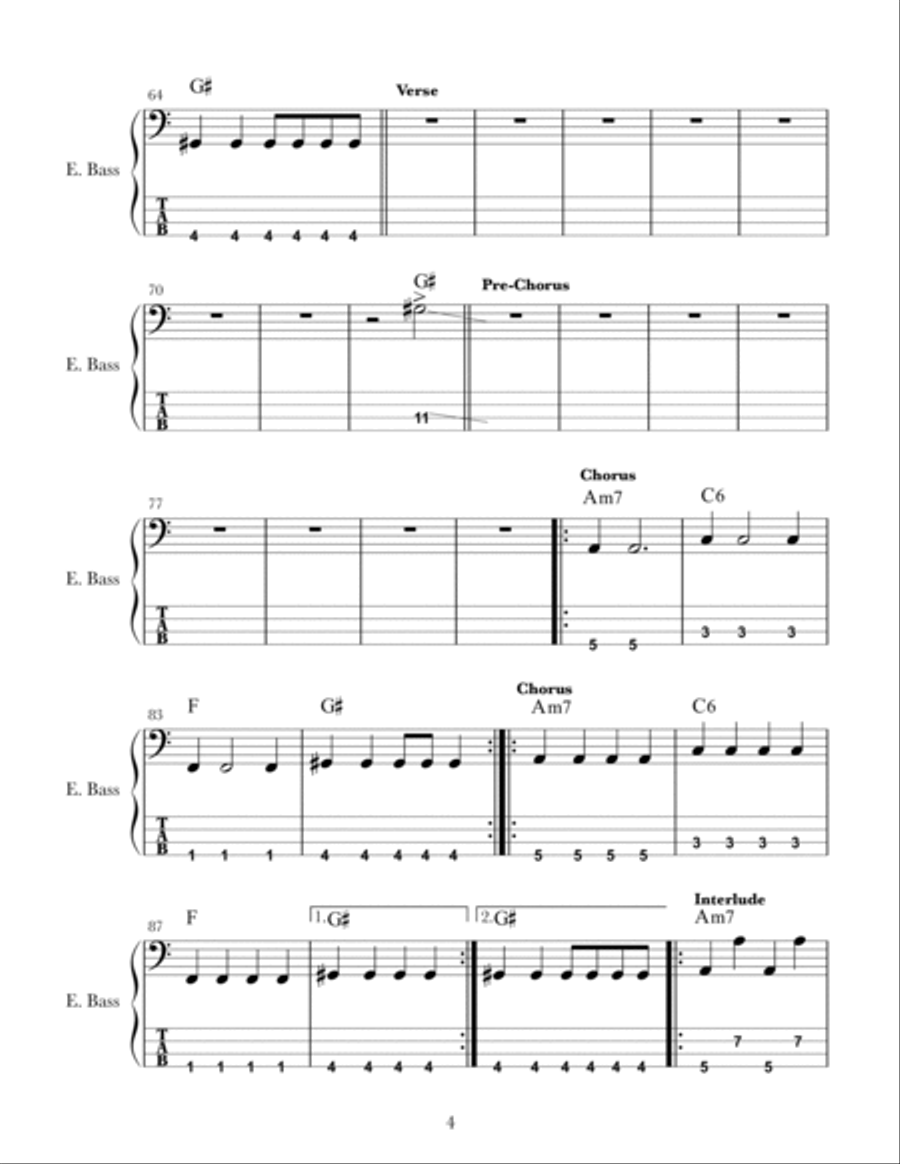 Hayloft Bass Guitar scores gallery preview page 4