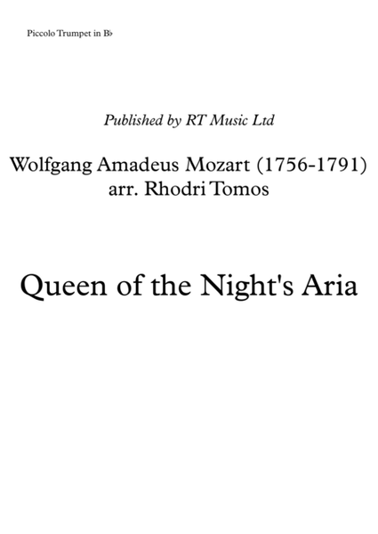 Mozart K620 Queen of the Night Aria (from Magic Flute)