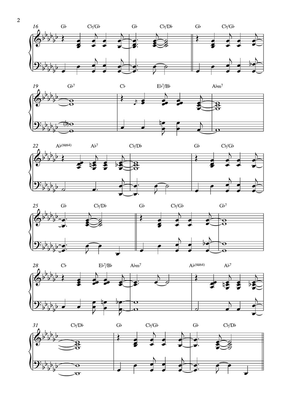 Mo Better Blues Mo Better Blues Piano Solo scores gallery preview page 2