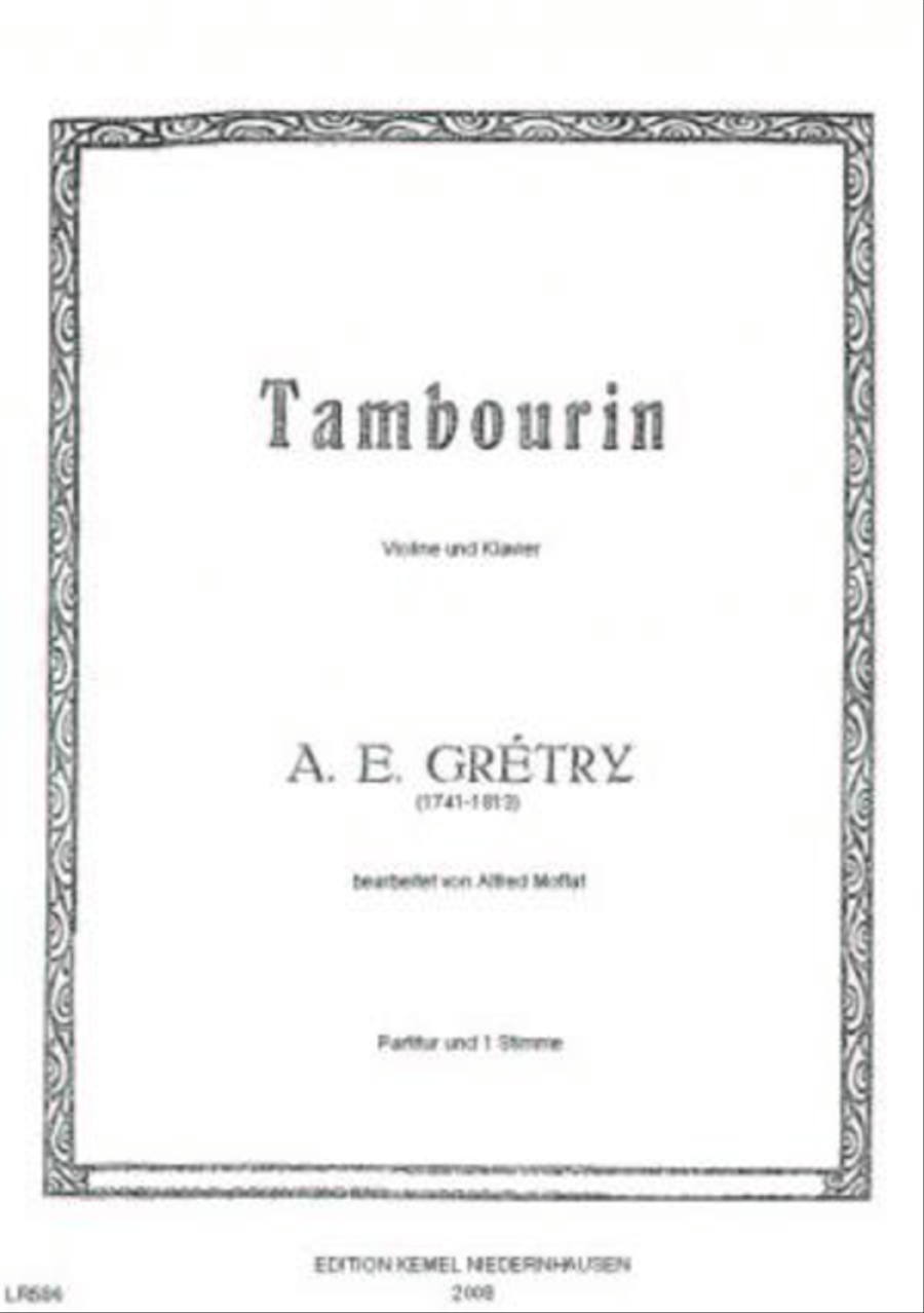 Tambourin Violin Solo scores gallery preview page 1