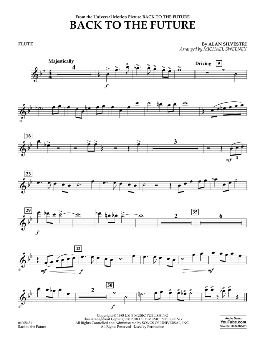 Back to the Future - Flute