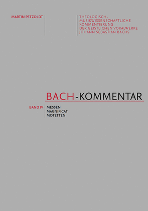 Bach-Kommentar, Volume IV