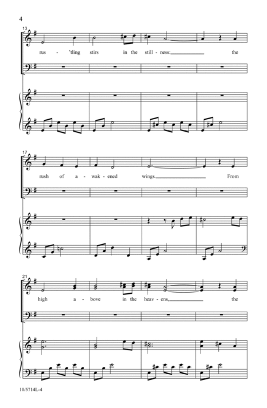 Angels Preparing the Song 4-Part scores gallery preview page 4