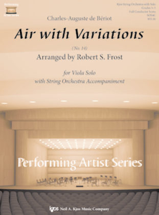 Air with Variations No. 14 for Viola Solo with String Orchestra Accompaniment