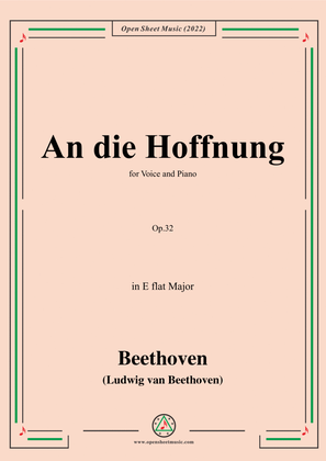 Book cover for Beethoven-An die Hoffnung,Op.32,in E flat Major