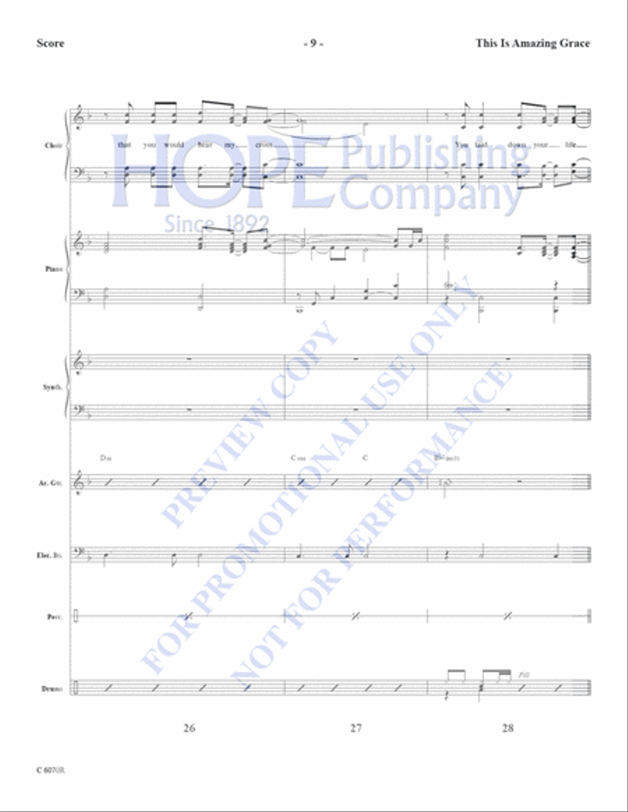 This is Amazing Grace This is Amazing Grace Choir scores gallery preview page 11