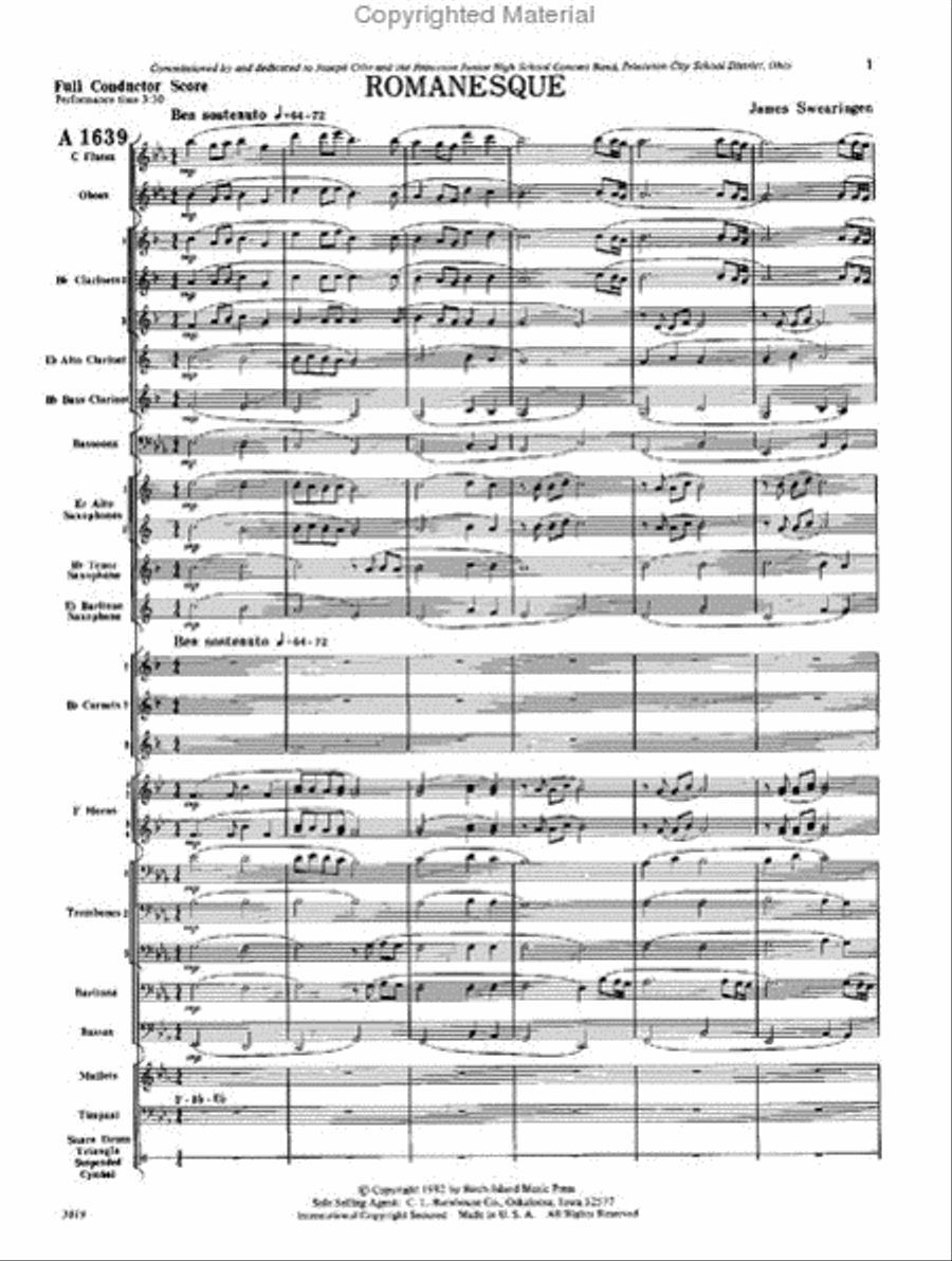 Romanesque Concert Band scores gallery preview page 2