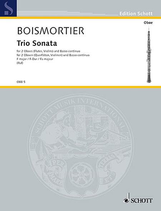 Book cover for Trio Sonata F Major 2ob/bc