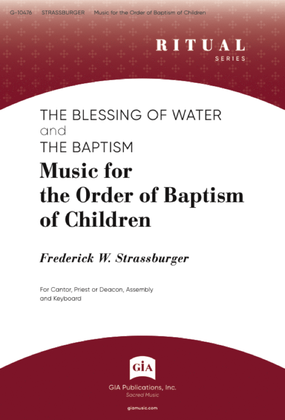 Book cover for Music for the Order of Baptism of Children