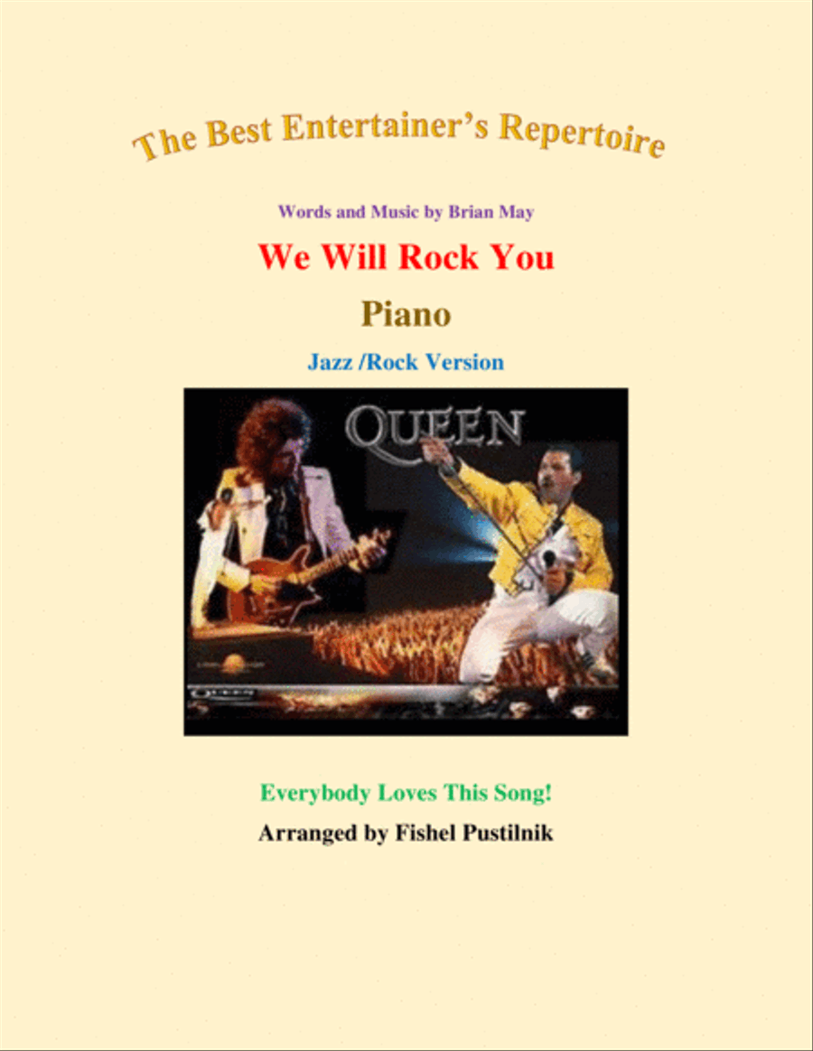 We Will Rock You Piano Solo scores gallery preview page 1