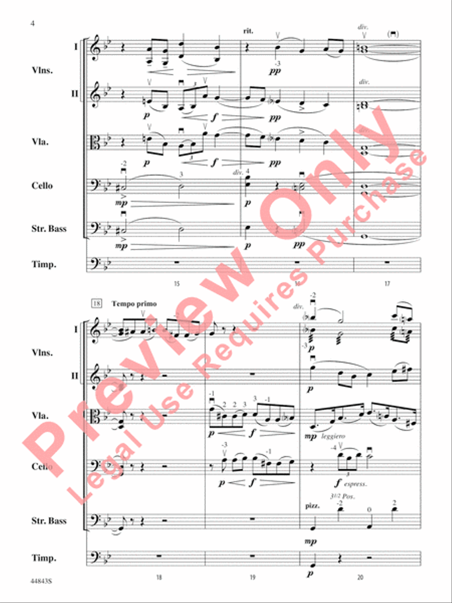 Enigma Variations String Orchestra scores gallery preview page 5