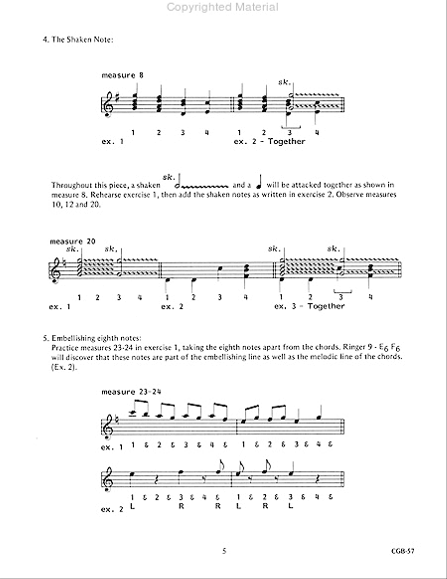 Music for a Beginning Handbell Choir with Study Plans Handbell Choir scores gallery preview page 4