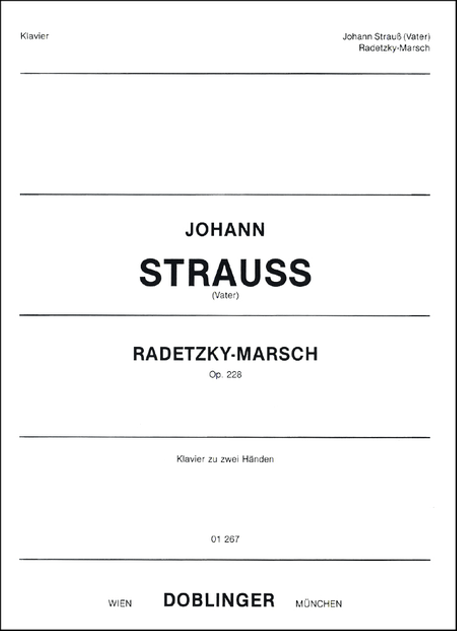 Radetzky-Marsch op. 228 Piano Solo scores gallery preview page 1