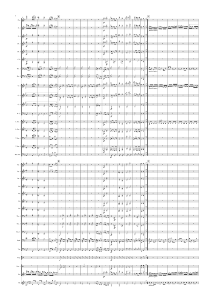 Brahms arr Timothy R Wheeler Rondo alla Zingeresa, Op.25 Small Ensemble scores gallery preview page 4