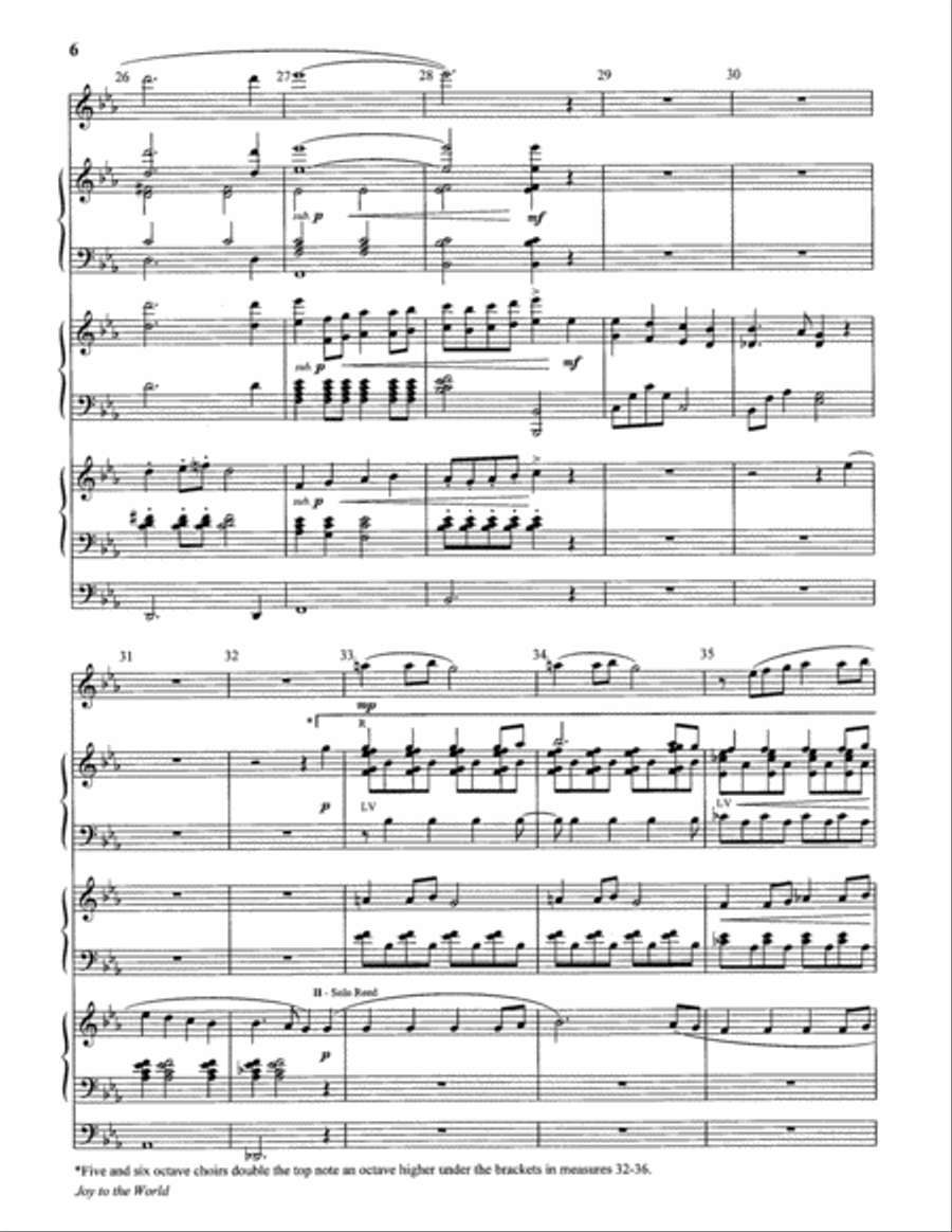 Joy to the World 4-Part scores gallery preview page 5