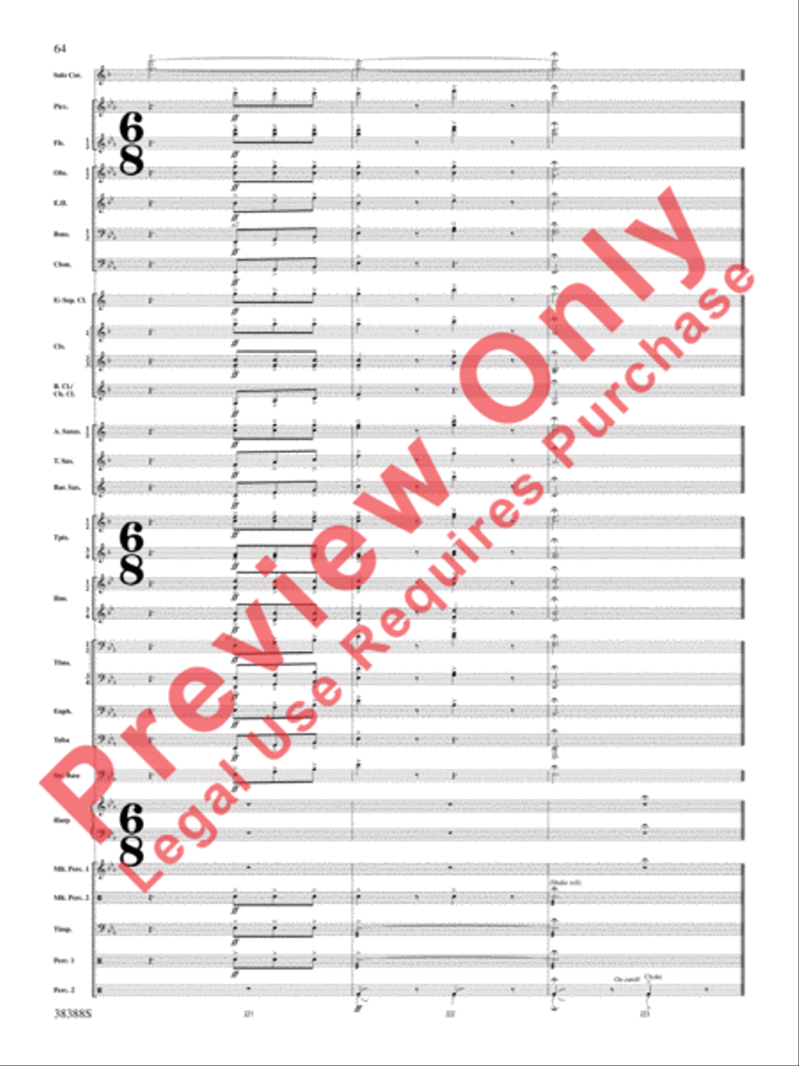 Napoli Napoli Concert Band scores gallery preview page 65