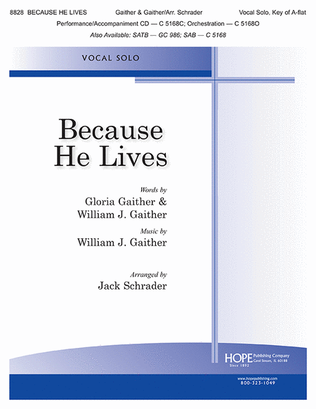 Book cover for Because He Lives - Vocal Solo