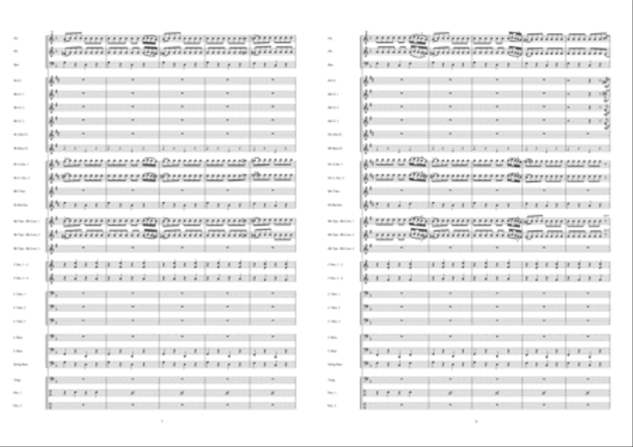 Zorba The Greek Concert Band scores gallery preview page 5