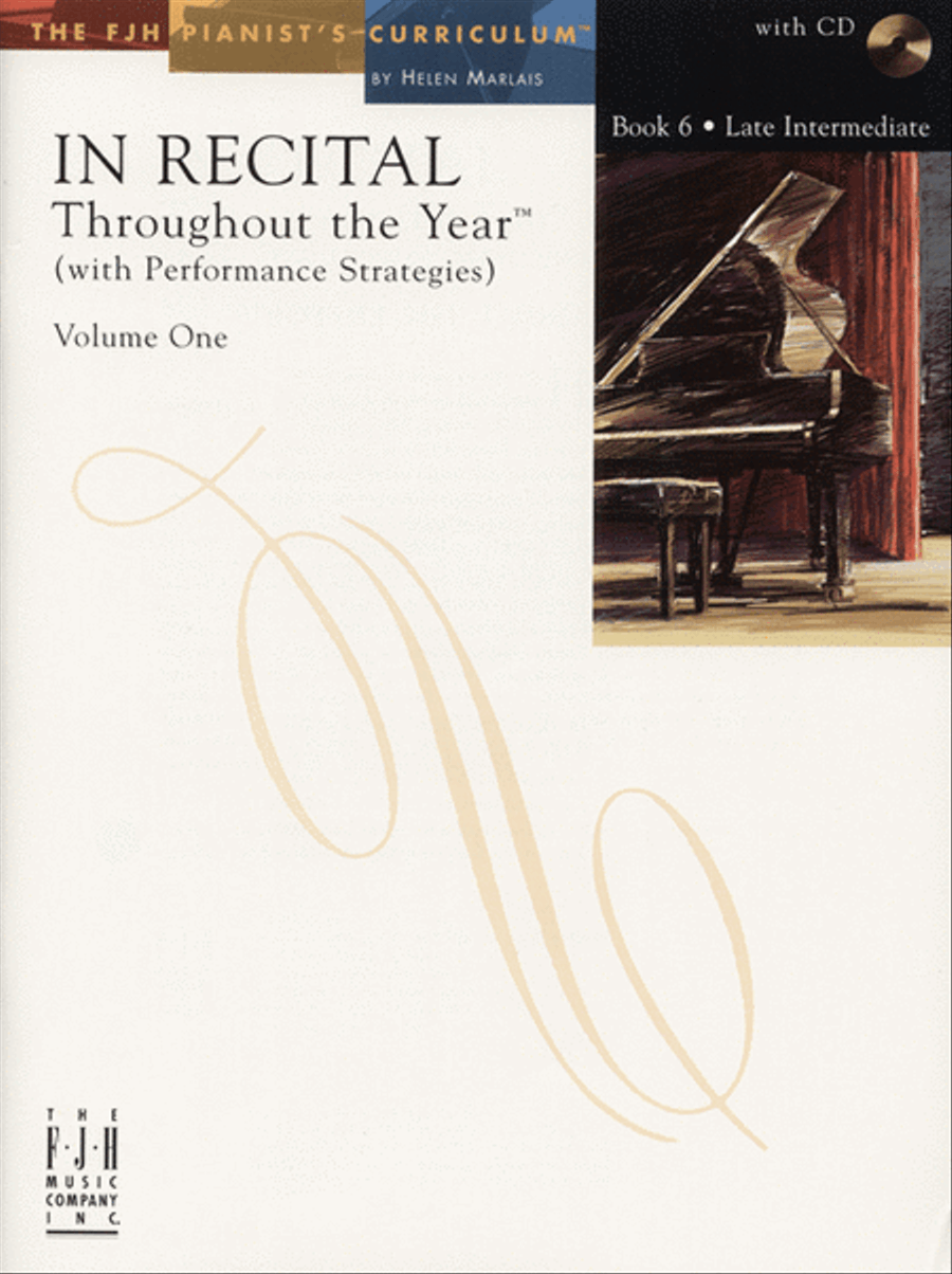 In Recital! Throughout the Year (with Performance Strategies) Volume One, Book 6 (NFMC) Piano Method scores gallery preview page 1