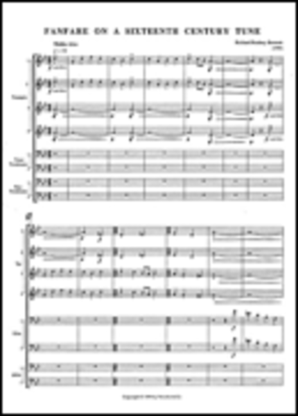 Richard Rodney Bennett: Fanfare On A Sixteenth Century Tune (Score/Parts)