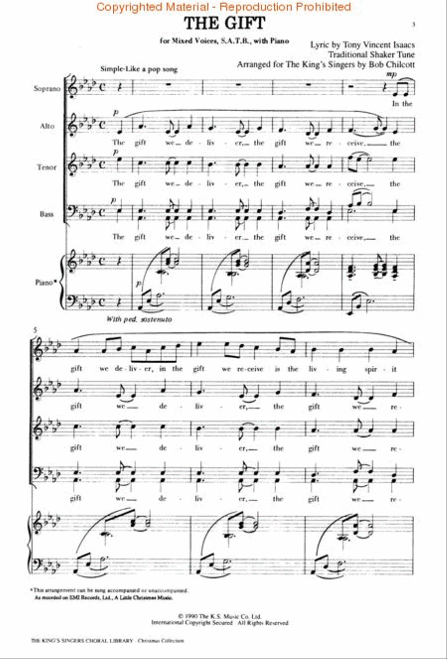 The King's Singers Choral Library (Christmas Collection) 4-Part scores gallery preview page 2