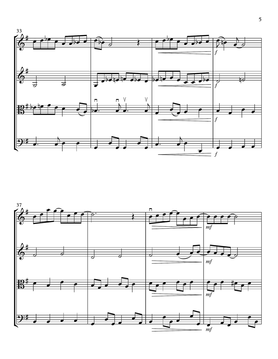 Here, There And Everywhere String Quartet scores gallery preview page 5