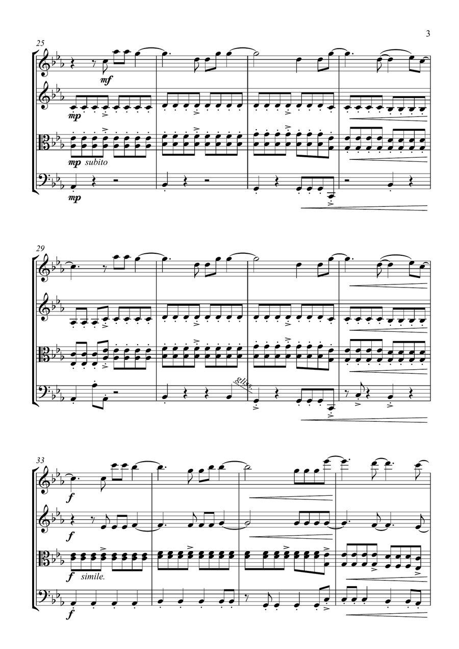 Titanium Titanium String Quartet scores gallery preview page 3