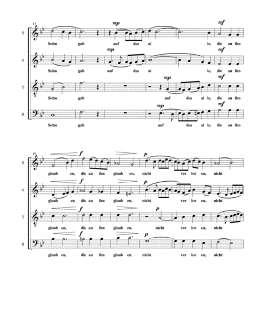 Gott Die Welt Geliebt Gott Die Welt Geliebt 4-Part scores gallery preview page 2