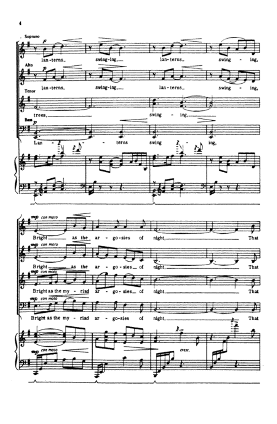 Feast of Lanterns Feast of Lanterns Choir scores gallery preview page 2