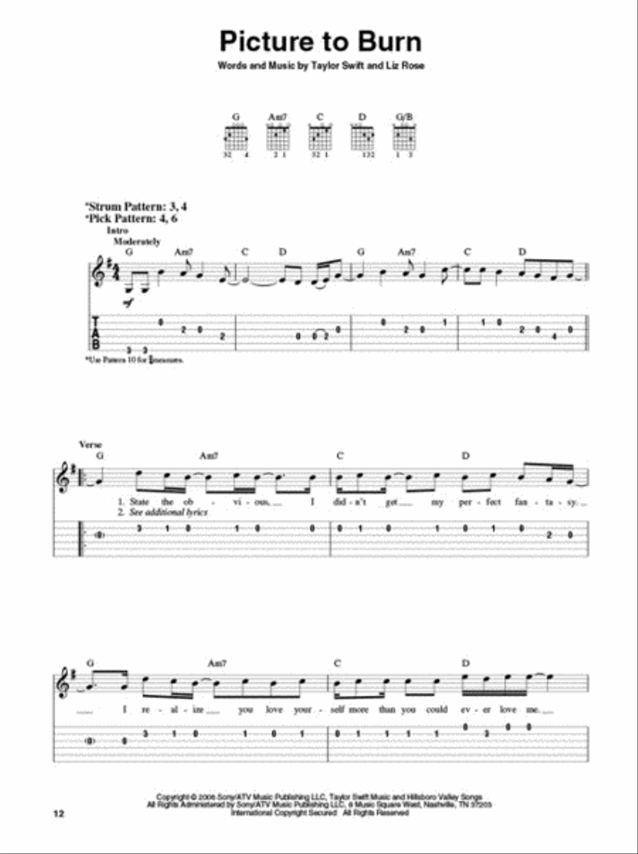 Taylor Swift for Easy Guitar by Taylor Swift Electric Guitar