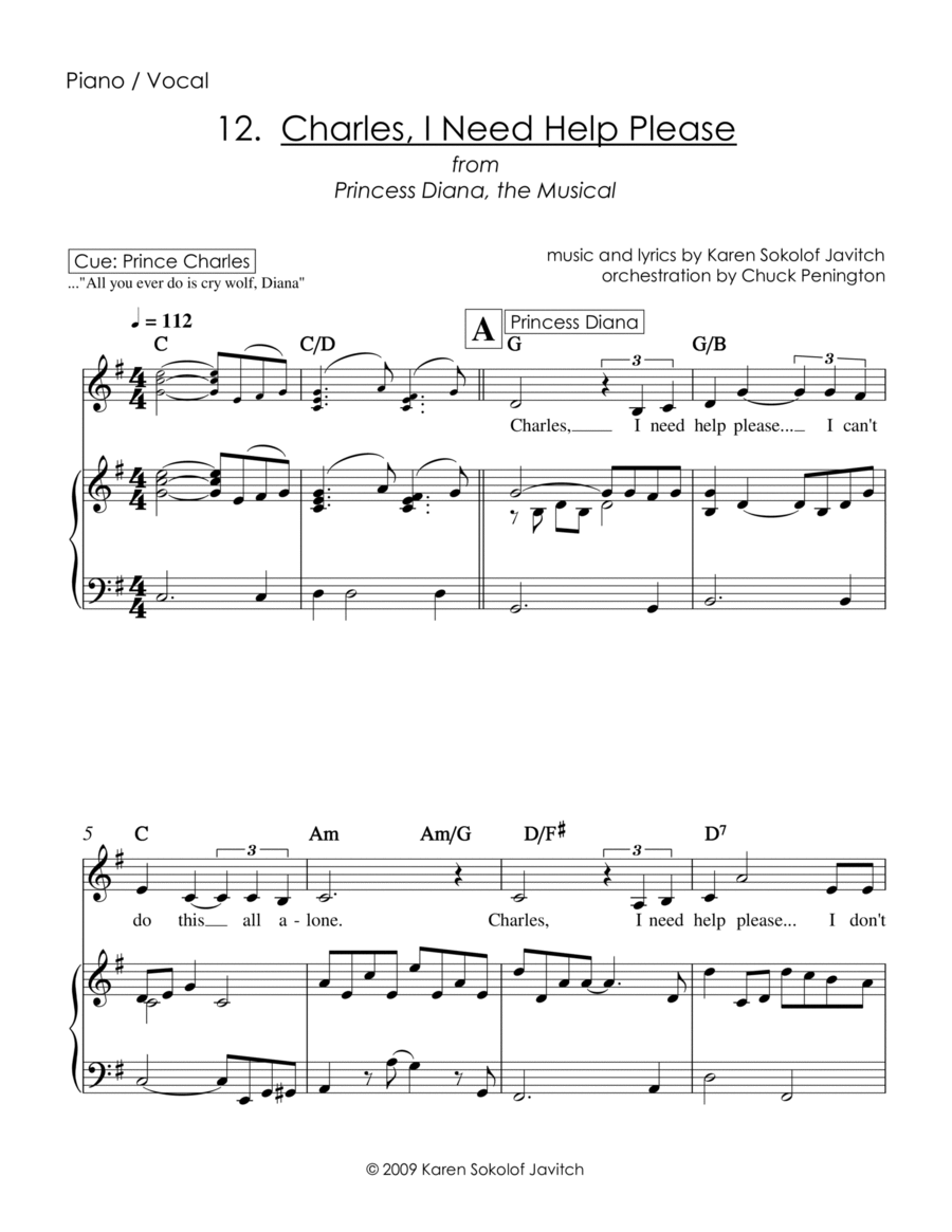 Charles, I Need Help Please Voice scores gallery preview page 1
