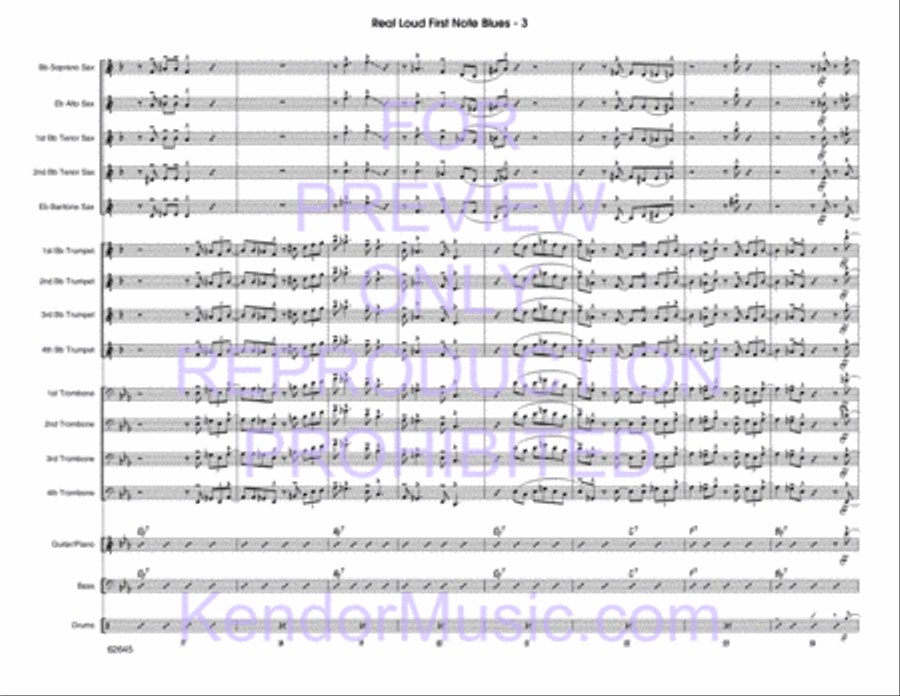 Real Loud First Note Blues Choir scores gallery preview page 4