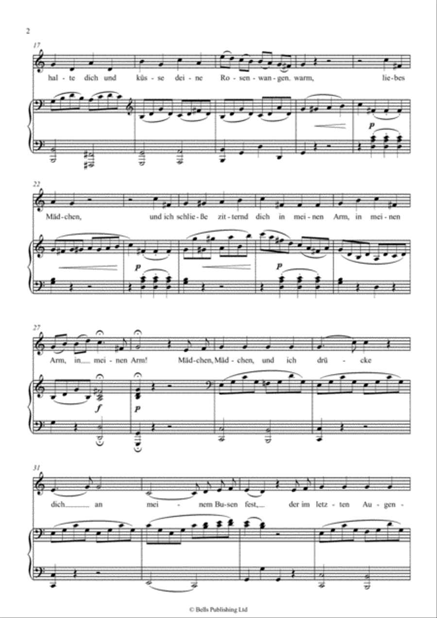 An Chloe, K. 524 (C Major) Voice Solo scores gallery preview page 2