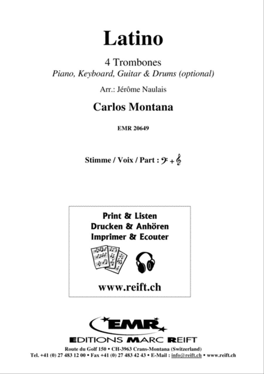 Latino Latino Trombone Quartet scores gallery preview page 2