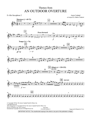 Themes from An Outdoor Overture - Eb Alto Saxophone 2