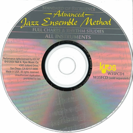 Standard of Excellence Advanced Jazz Ensemble-Full Charts & Rhythm Studies-CD